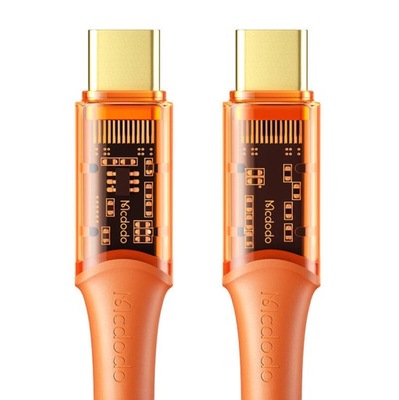 WYTRZYMAŁY KABEL MCDODO CA-2113 USB-C / USB-C, 100W, 1.8M (POMARAŃCZOWY)