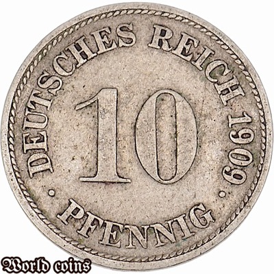 10 PFENNIG 1909 D