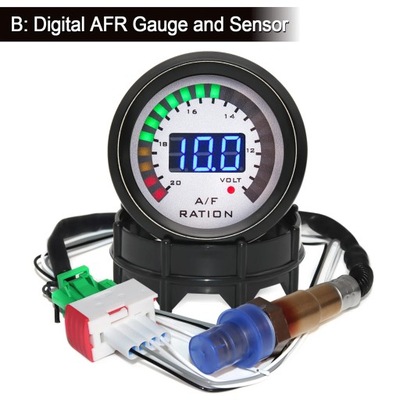 A 52MM AIR FUEL RATIO GAUGE DIGITAL ARROW DISPLAY WITH ЛЯМБДА PROBE ~72525