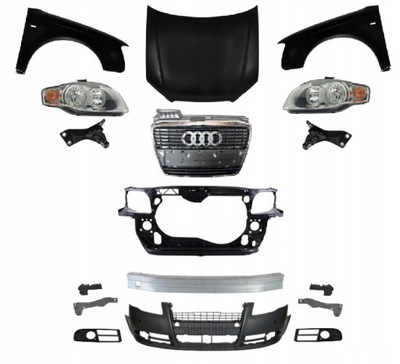 Audi a4 b7 8e 8h 2004-2007 kompletny перед капот фото №1