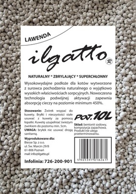 Żwirek ilgatto 10l - lawenda