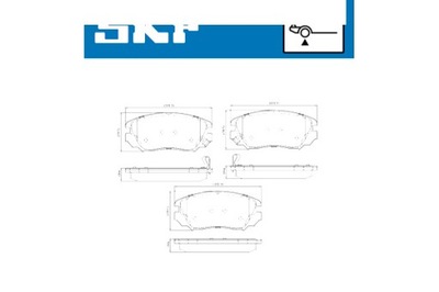 SKF КОЛОДКИ ГАЛЬМІВНІ CHEVROLET OPEL MALIBU INSIGNIA 9-5 INSIGNIA