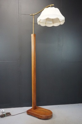 Lampa podłogowa Art Deco drewniana Artdeco