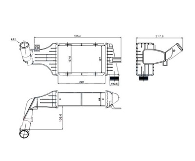 INTERCOOLER OPEL ZAFIRA A 99- 24436438  