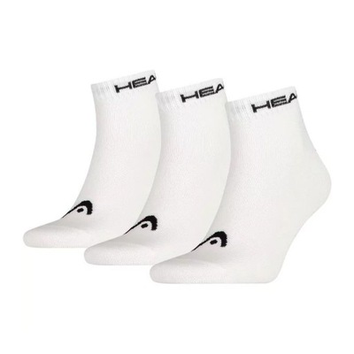 SKARPETY HEAD QUARTER SOCKS 3P WHITE 43-46