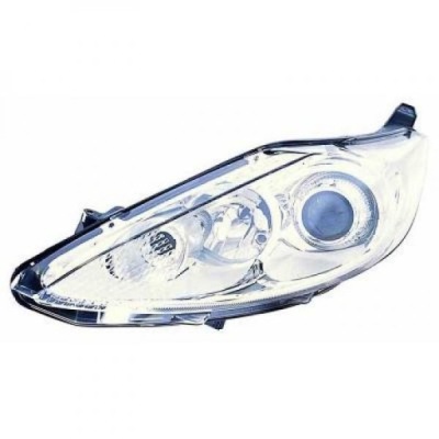 Лампа передняя левая ford fiesta 08-12 h7/h1 хром фото №1