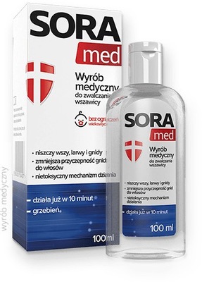 SORA MED PŁYN DO ZWALCZANIA WSZAWICY 100ML