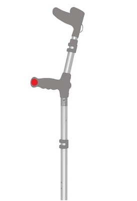 Kula ortopedyczna łokciowe podwójna regulacja wysokości 02/MR SZARA