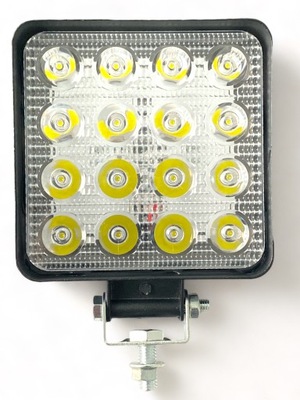 ФАРА РОБОЧА ДІОДНА КВАДРАТНИЙ 16 LED (СВІТЛОДІОД) 