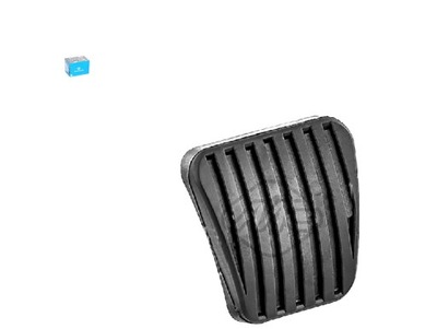 Накладка педалі зчеплення гальма opel as metalcaucho фото №1