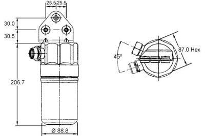 MAHLE ОСУШИТЕЛЬ КОНДИЦИОНЕРА AUDI A4 B5 A6 C5 VW PASSAT B5 1.9D 2.5D