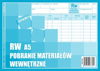 DRUK RW POBRANIE MATERIAŁÓW WEWNĘTRZNE A5 EMEKO