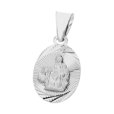 Medalik srebrny Szkaplerz owalny próba 925