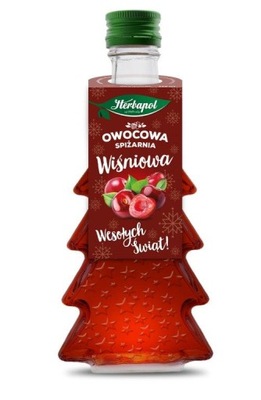 Wiśnia Herbapol Owocowa Spiżarnia Świąteczna Butelka Choinka 250 ml