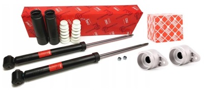 Амортизаторы задняя trw audi a6 c6 + защита + крепление фото №1