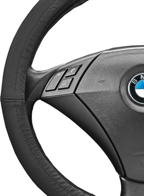 COVER ON STEERING WHEEL WITH LEATHER FACING MANUFACTURER  