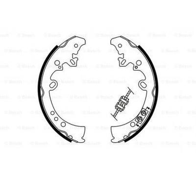 Bosch гальмівні колодки гальмівні toyota fortuner фото №1