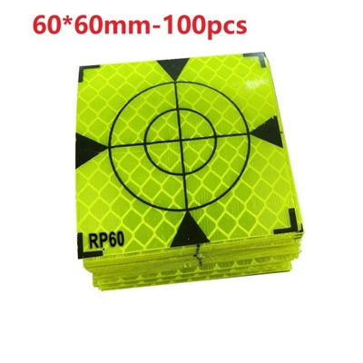 100pcs 20/30/40/50/60mm Total Station Reflector Reflector Reflector ~13081