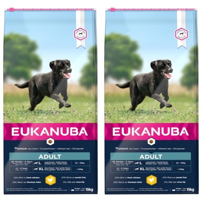 Eukanuba Adult Large Breeds Chicken Kurczak 2x15kg