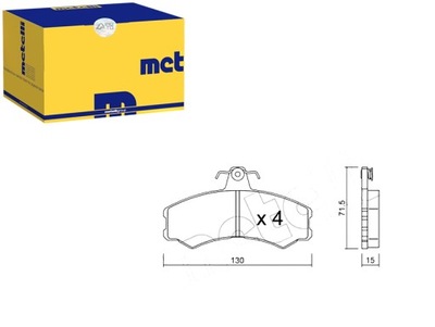 ZAPATAS DE FRENADO METELLI 500029493 500028835 A8500  