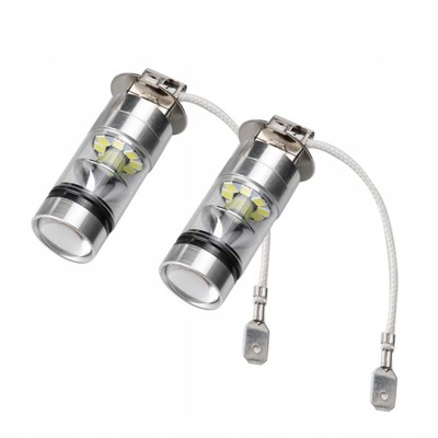 2 PIEZAS H3 6000K 100W DIODO LUMINOSO LED 20-SMD HIGH POWER MGLA  