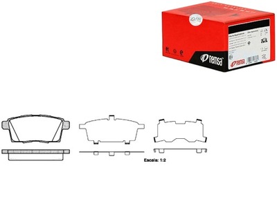 КОЛОДКИ ТОРМОЗНЫЕ REMSA 7T412200AA EHY42643Z EHY526