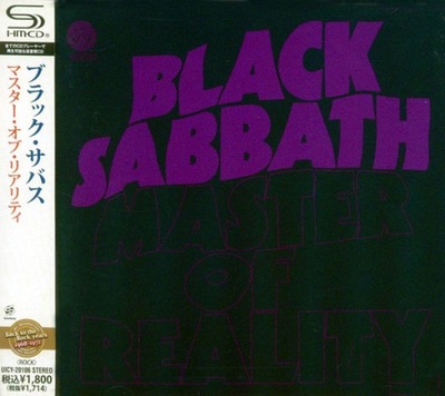 Black Sabbath - Master Of Reality SHM-CD JAPAN.OBI