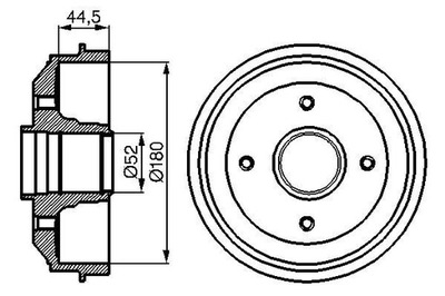 817324 BOSCH BŪGNINIAI STABDŽIAI STABDŽIŲ CITROEN XSARA/ZX/PEUGEOT 306/309 VNT. BOSCH 