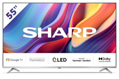 TELEWIZOR SHARP 55GP6265E QLED 4K UHD Google TV Dolby