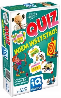 IQ Gra Quiz Wiem Wszystko ! Granna G-0151