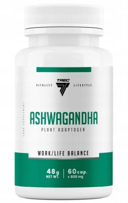 TREC ASHWAGANDHA 666 MG MOCNA 60 KAP ASZWAGANDA