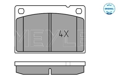 MEYLE КОЛОДКИ ТОРМОЗНЫЕ ПЕРЕД VOLVO 240 260 2.0-2.8 08.74-08.93