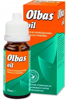Olbas Oil do inhalacji na katar przeziębienie 10ml