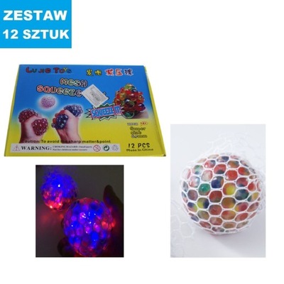 GNIOTKI ŻELOWE "LED" - 12 szt.