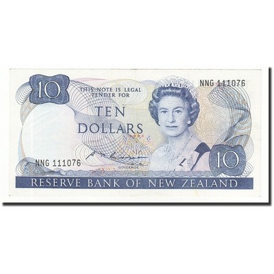 Banknot, Nowa Zelandia, 10 Dollars, 1985-1989, Und