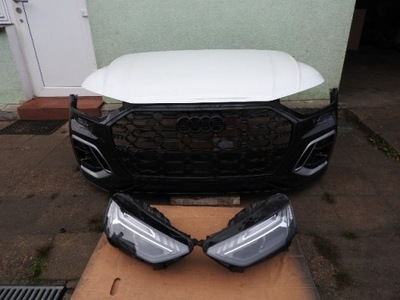 Audi q5 lift 80a 80f капот перед белый фото №1