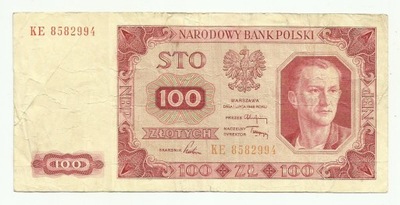 100 złotych 1948 seria KE