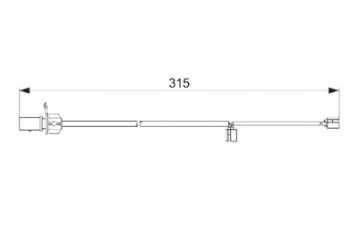 BOSCH ДАТЧИК ZUŻYCIA КОЛОДОК ТОРМОЗНЫХ ЗАД AUDI A6 C7 A7 3.0 3.0D