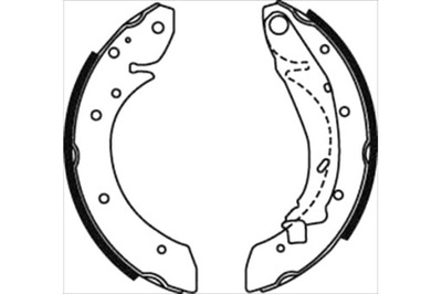 STARLINE ZAPATAS DE TAMBOR DE FRENADO JUEGO RENAULT ESPACE LAGUNA MEGANE 96>  