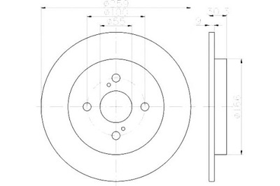 Hella тормозные диски тормозные 2szt aston martin cygnet 1. фото №1