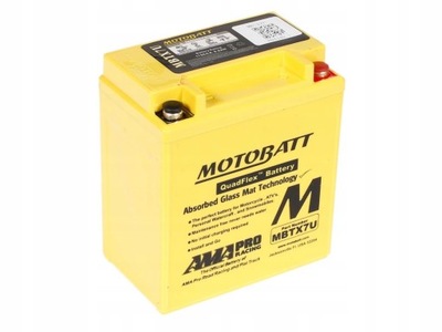 Akumulator AGM żelowy MotoBatt MBTX7U = YTX7L-BS