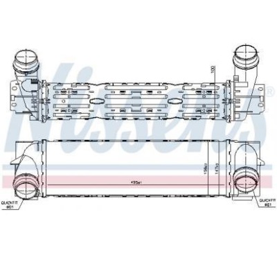 Nissens 96343 интеркулер bmw фото №1