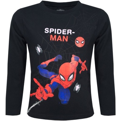 Spiderman czarna bluzka dla chłopca 122