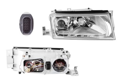 Фара правый с противотуманная фара skoda octavia i 1 lift фото №1