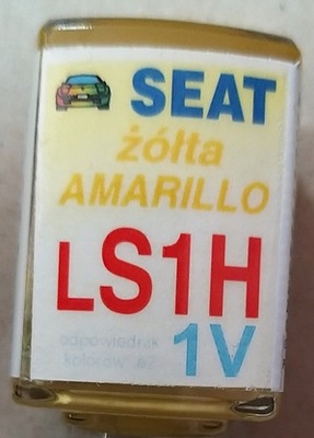 ZAPRAWKA LAKIERNICZA SEAT LS1H S1H GELTONA AMARILLO 