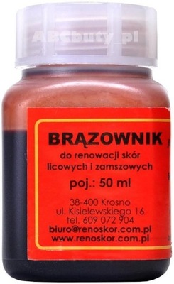 G10-03 BRĄZOWNIK RENOSKÓR BARWNIK FARBA DO OBUWIA