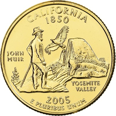 USA, California, Quarter, 2005, U.S. Mint, Denver,