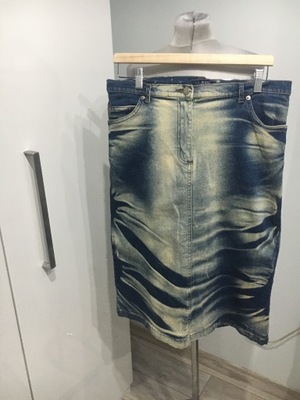 nl jeans spódnica jeansowa długa dekatyzowana 40