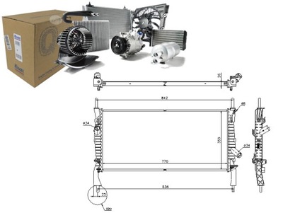 NISSENS AUŠINTUVAS VARIKLIO 1373156 6C118005CB 6C118 