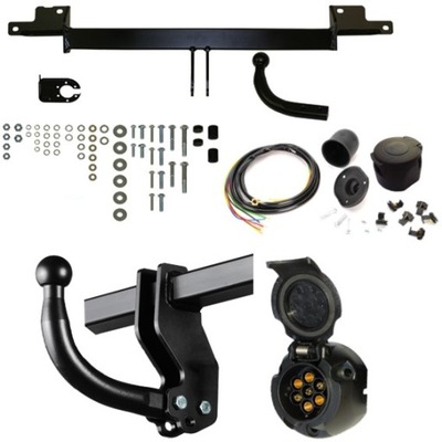 BARRA DE REMOLQUE + JUEGO DE CABLES 7PIN PARA BMW 3 E30 TOURING 1987-1994  